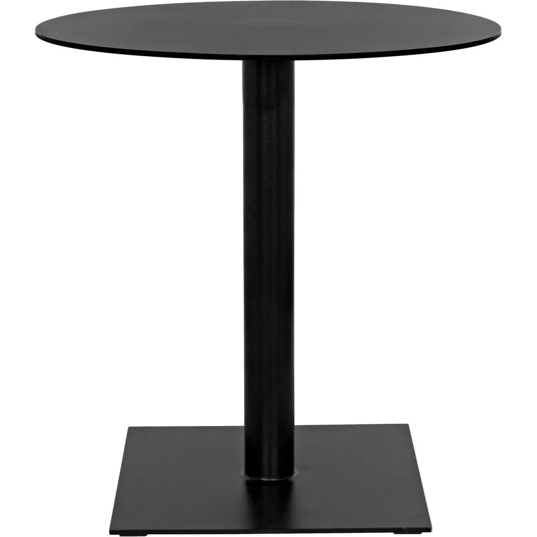 Noir Mies Side Table, Black Steel