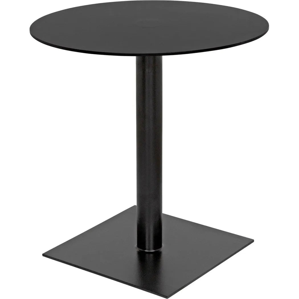 Noir Mies Side Table, Black Steel