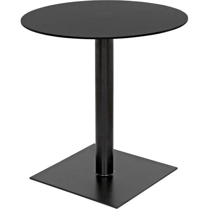 Noir Mies Side Table, Black Steel