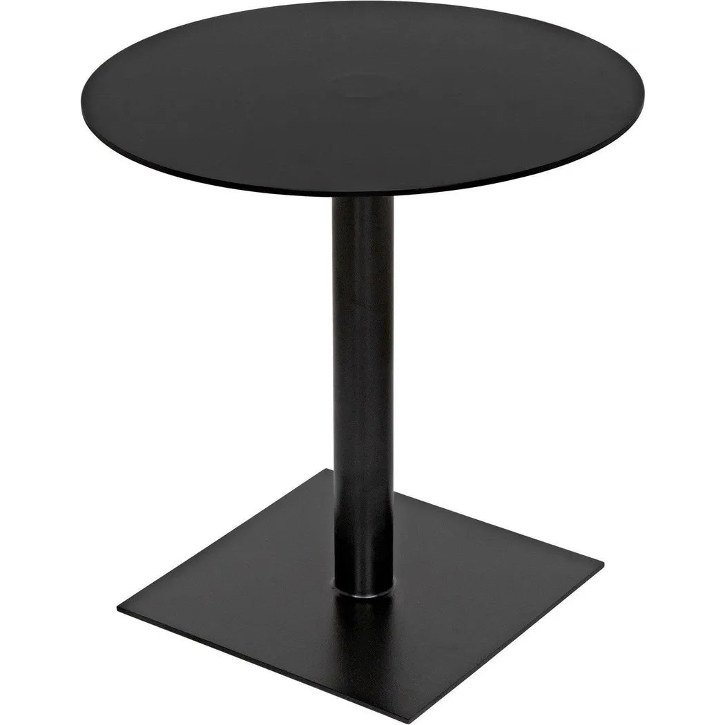 Noir Mies Side Table, Black Steel