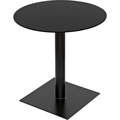 Noir Mies Side Table, Black Steel