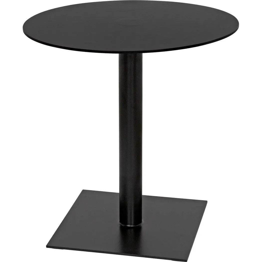 Noir Mies Side Table, Black Steel