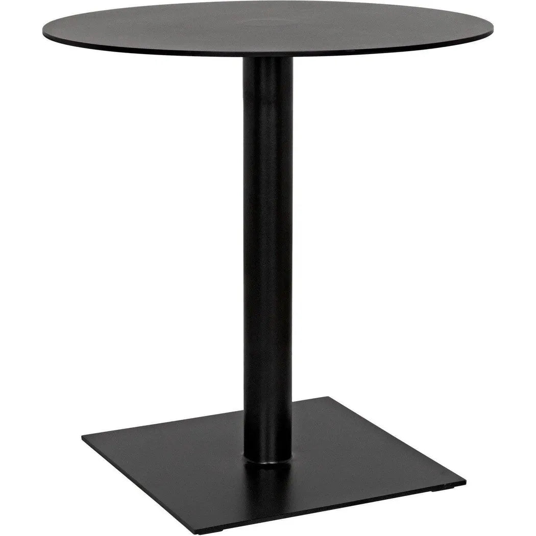 Noir Mies Side Table, Black Steel