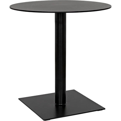 Noir Mies Side Table, Black Steel