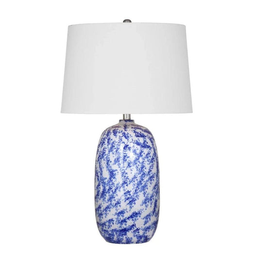 Bassett Mirror Mila Blue Ceramic Table Lamp