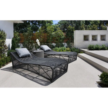 Milano Modern Cushionless Outdoor Chaise -- view 2