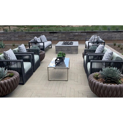 Milano Sunbrella Outdoor Club Chair -- view 2