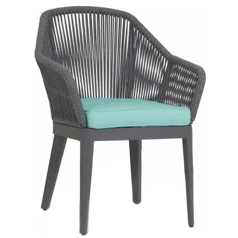 Milano Sunbrella Outdoor Dining Chair 2PC-Outdoor Dining Chairs-Sunset West-Dupione Celeste-LOOMLAN