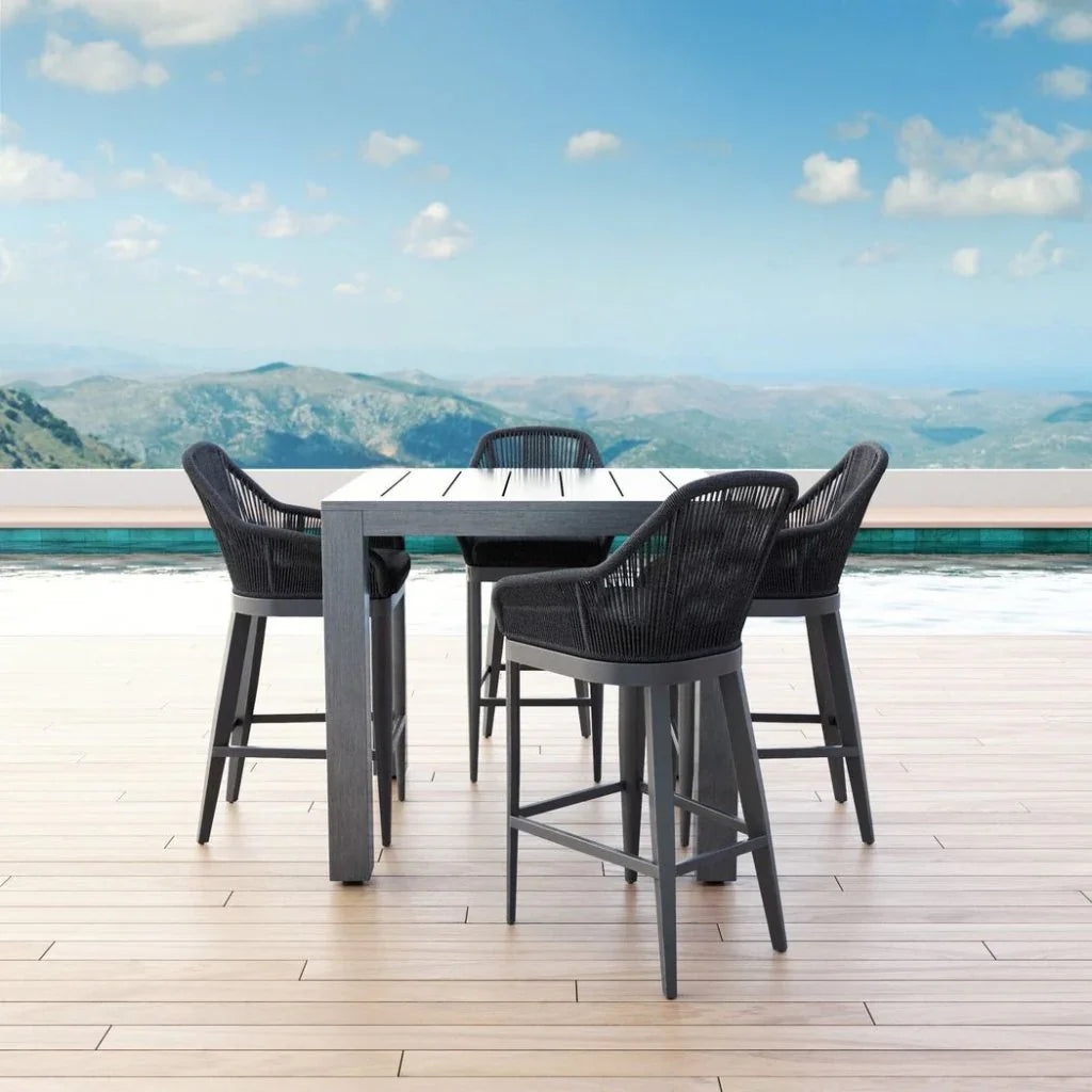 Milano Weatherproof Outdoor Bar Stool -- view 2