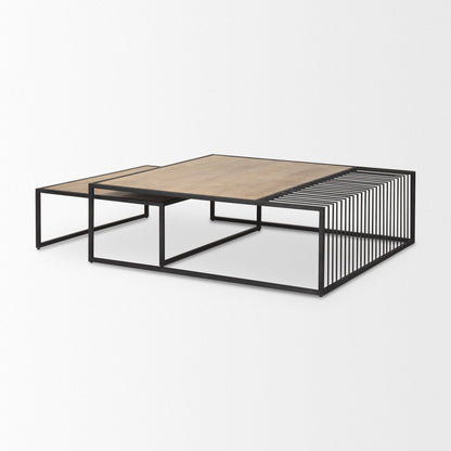 Mercana Miles Wood Top Nesting Coffee Table