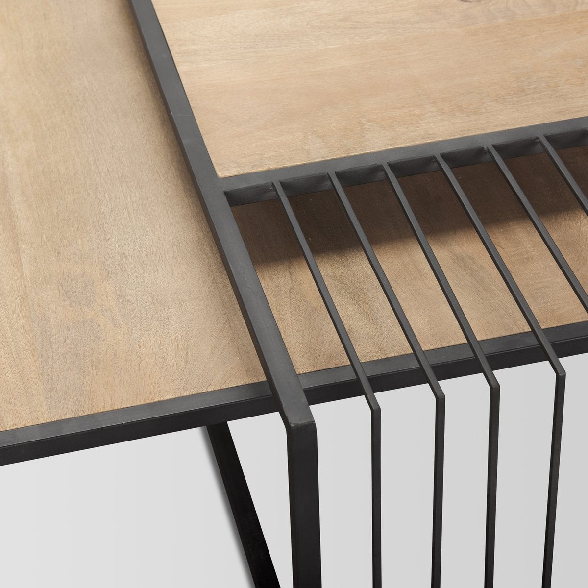 Mercana Miles Wood Top Nesting Coffee Table