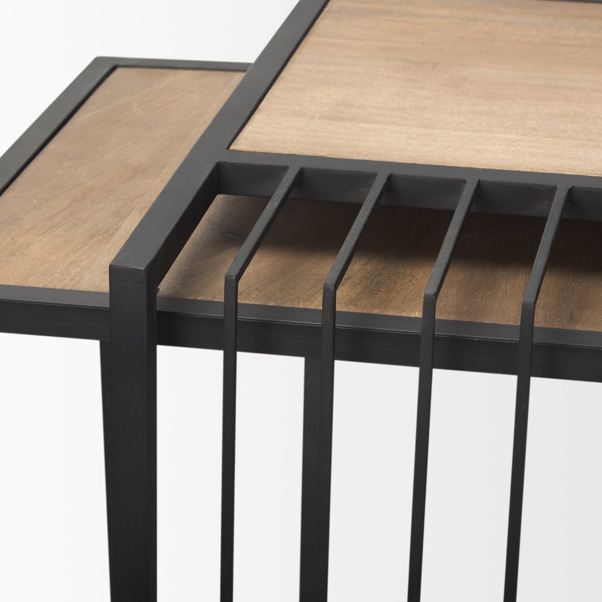 Mercana Miles Wood Top Nesting Side Table