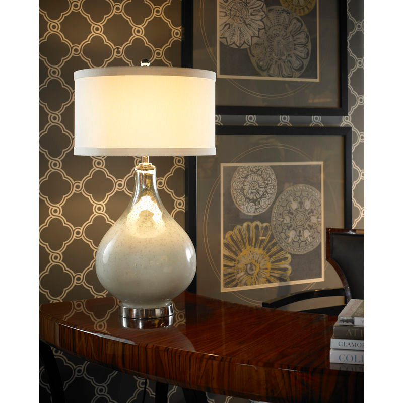 Wildwood Milky Bottle Style Glass Table Lamp