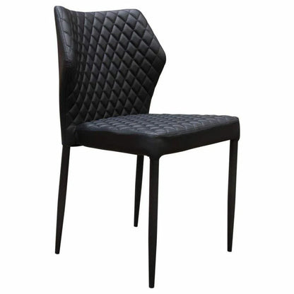 Milo Modern Dining Chairs Black Leather Set of 4 Dining Chairs Sideboards and Things  By Diamond Sofa