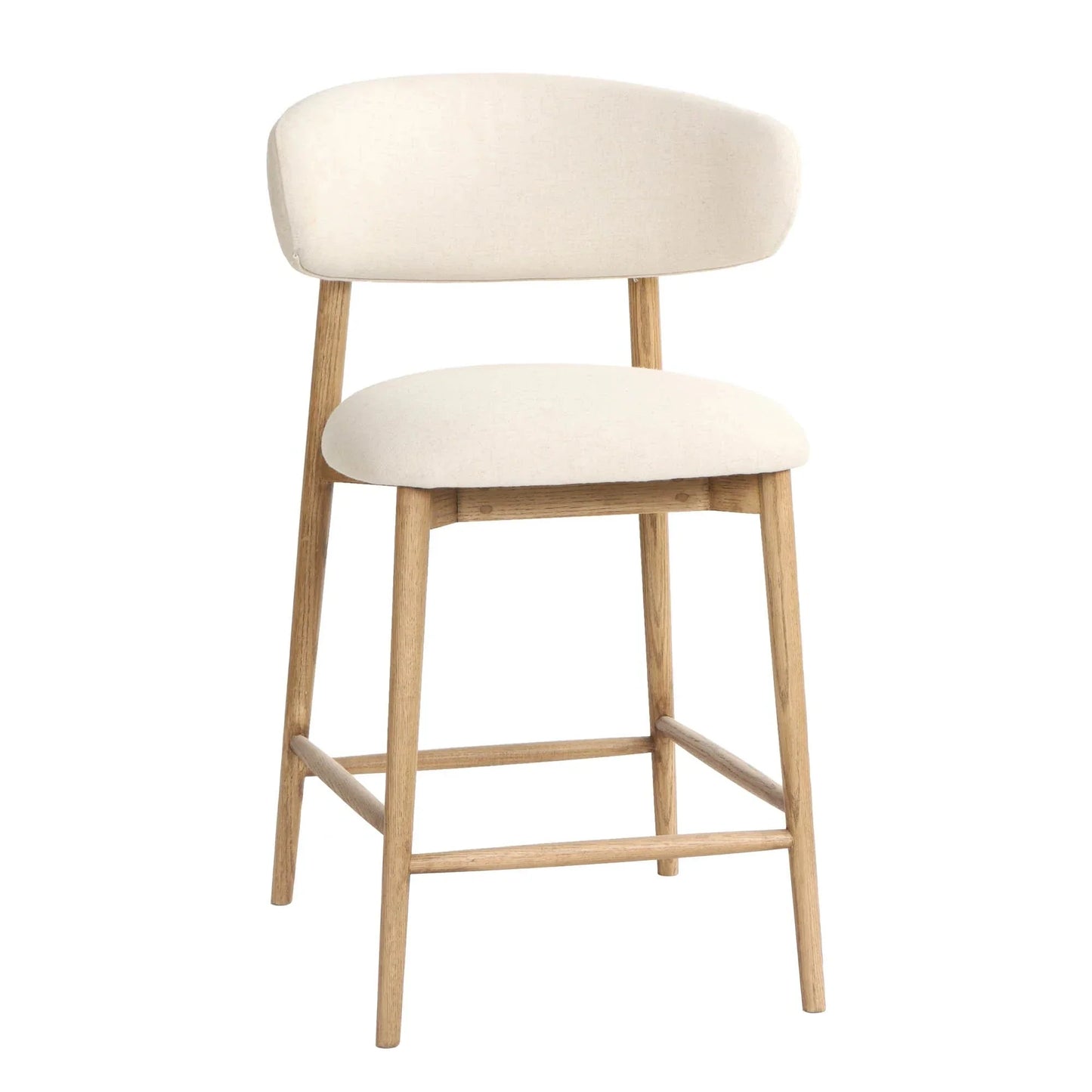 Milo Luxurious Upholstered Leather Counter Stool