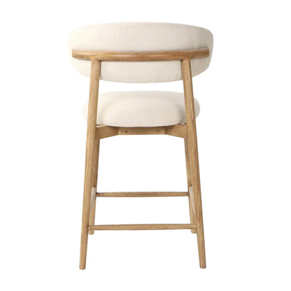 Milo Luxurious Upholstered Leather Counter Stool