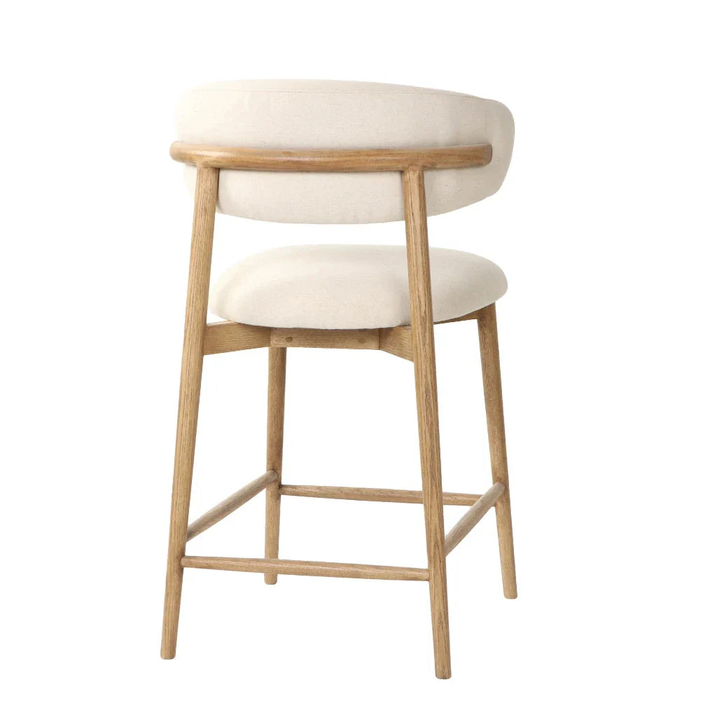 Milo Luxurious Upholstered Leather Counter Stool