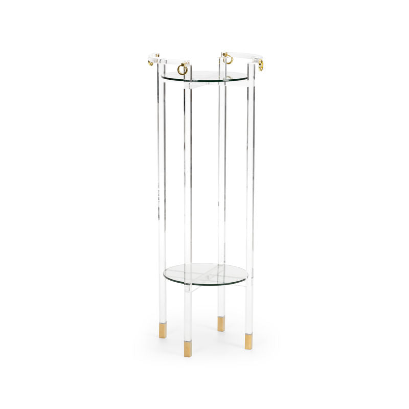Chelsea House Milton Acrylic Framed Clear Pedestal