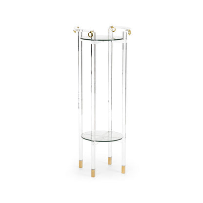 Chelsea House Milton Acrylic Framed Clear Pedestal