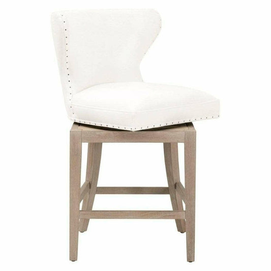 Milton Swivel Counter Stool LiveSmart Peyton-Pearl Ash Counter Stools Sideboards and Things By Essentials For Living