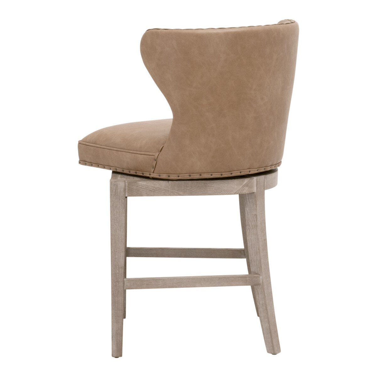 Essentials For Living Milton Leather Swivel Counter Stool
