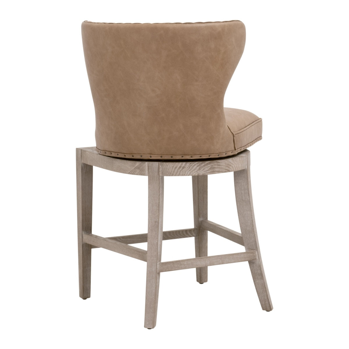Essentials For Living Milton Leather Swivel Counter Stool
