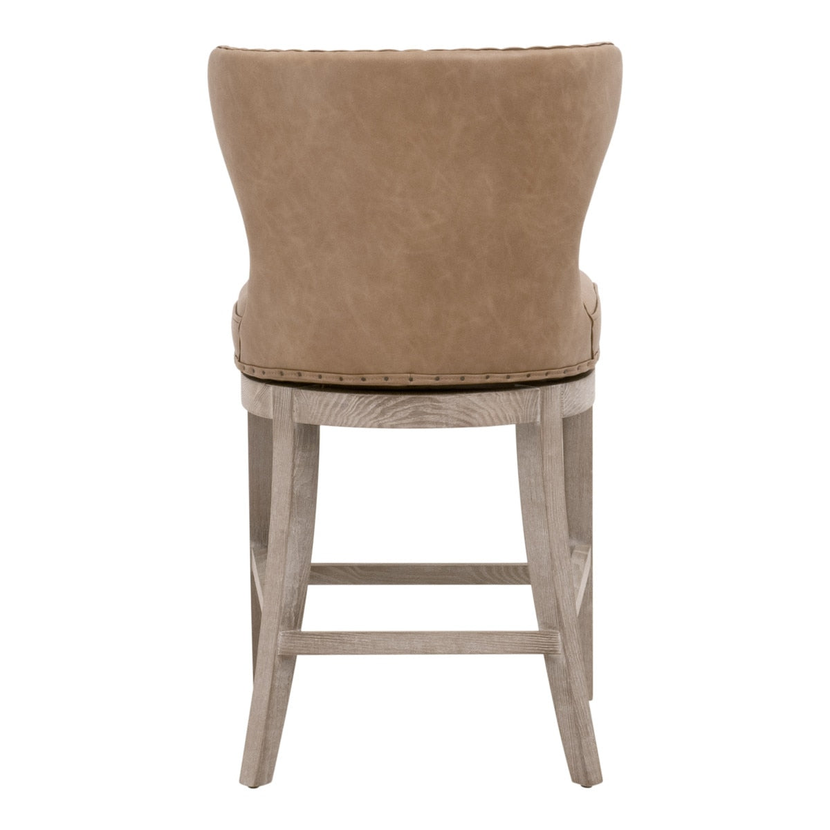 Essentials For Living Milton Leather Swivel Counter Stool