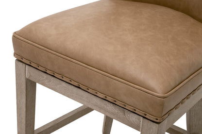 Essentials For Living Milton Leather Swivel Counter Stool