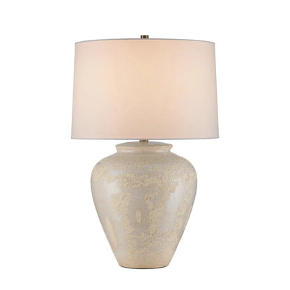 Mimi Ivory Textured Ceramic Design Table Lamp