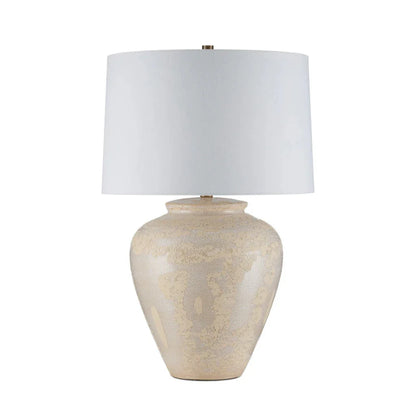 Mimi Ivory Textured Ceramic Design Table Lamp