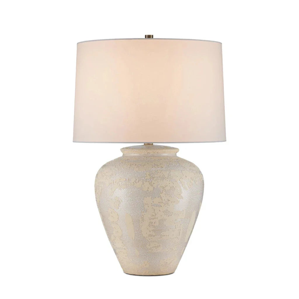 Mimi Ivory Textured Ceramic Design Table Lamp