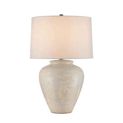 Mimi Ivory Textured Ceramic Design Table Lamp