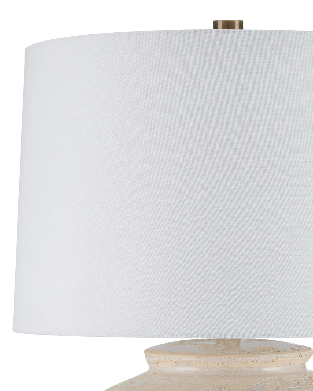 Mimi Ivory Textured Ceramic Design Table Lamp