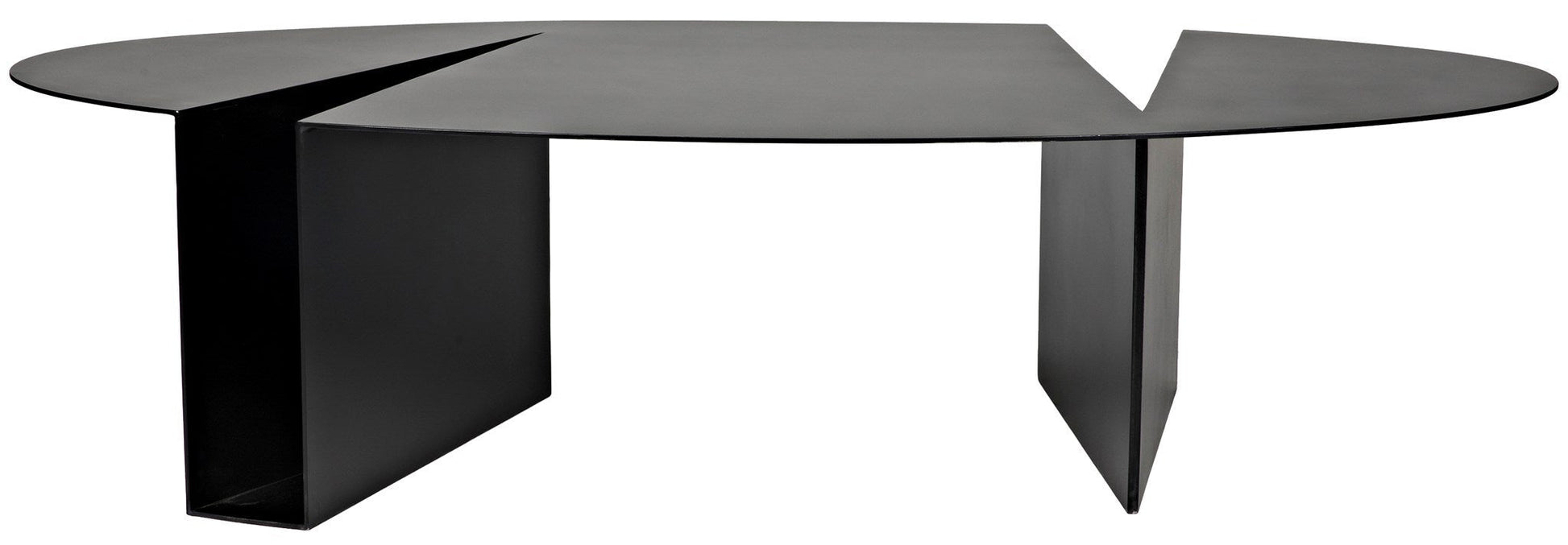 Minerva Coffee Table, Black Steel-Coffee Tables-Noir-Sideboards and Things