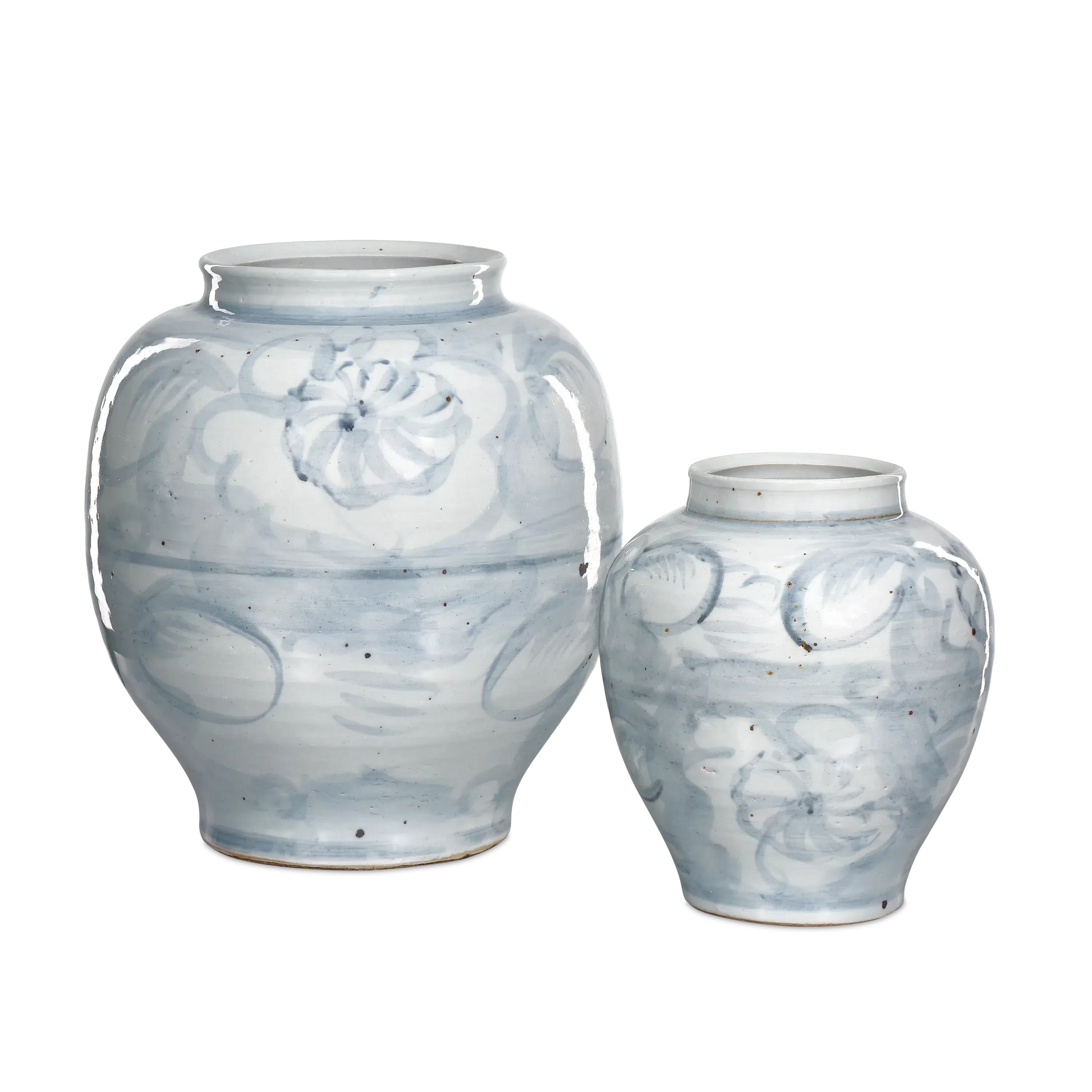 Ming-Style Countryside Medium Preserve Pot-Vases & Jars-Currey & Co-Sideboards and Things