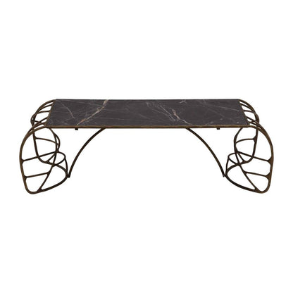 Mirabelle Marble Top Rectangular Coffee Table