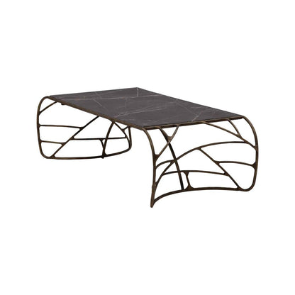 Mirabelle Marble Top Rectangular Coffee Table