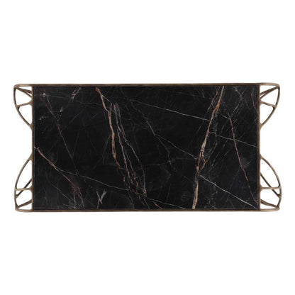 Mirabelle Marble Top Rectangular Coffee Table