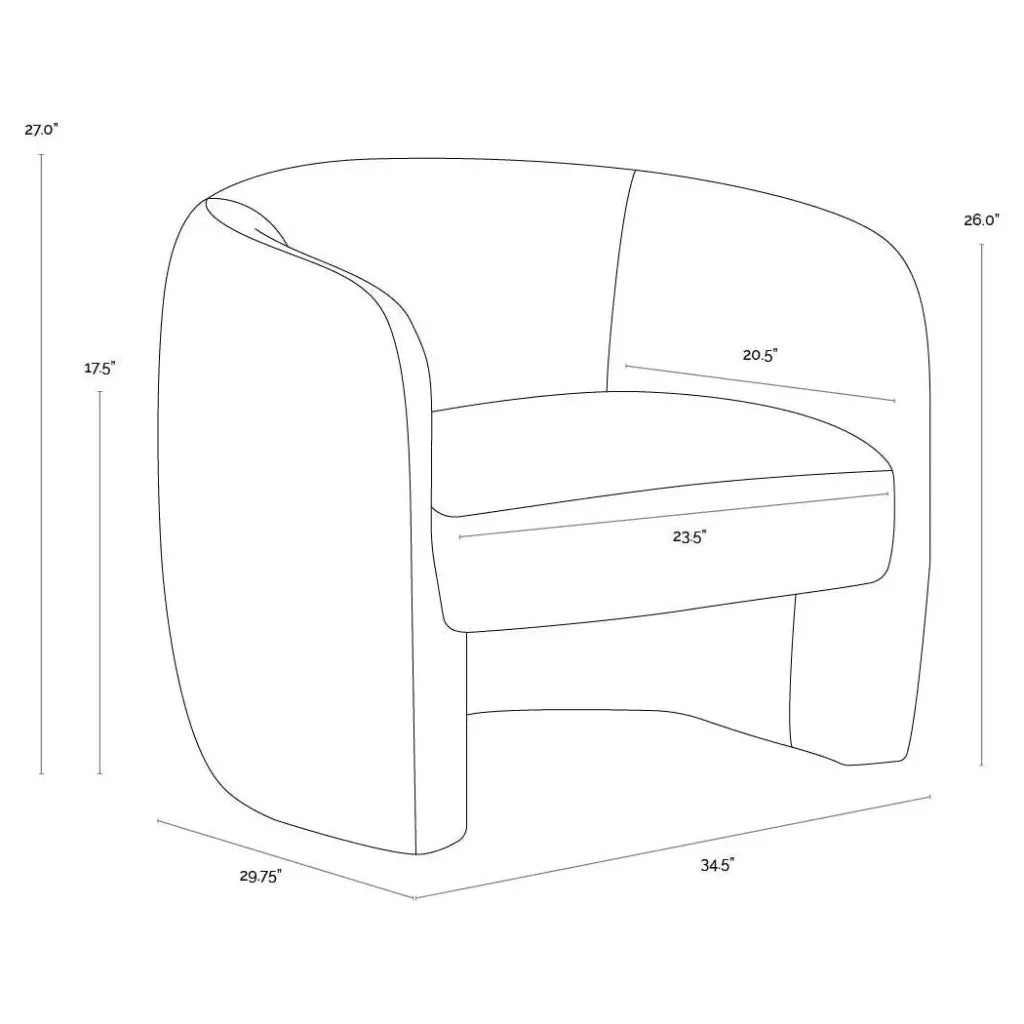 SUNPAN Mircea Fabric Lounge Chair