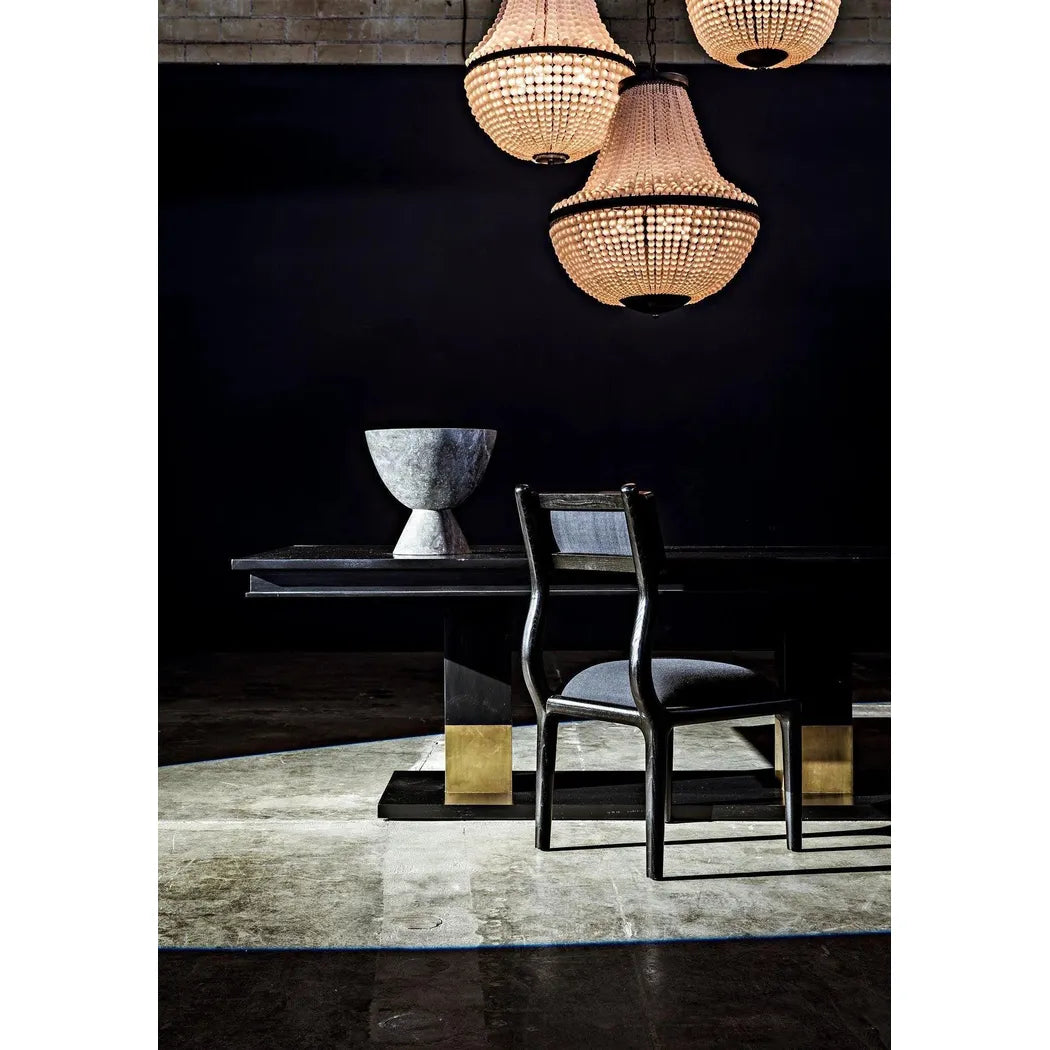 Noir Mist Black Steel Chandelier