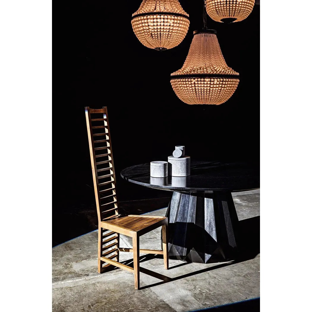 Noir Mist Black Steel Chandelier