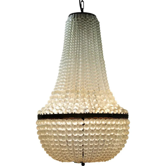 Noir Mist Black Steel Chandelier