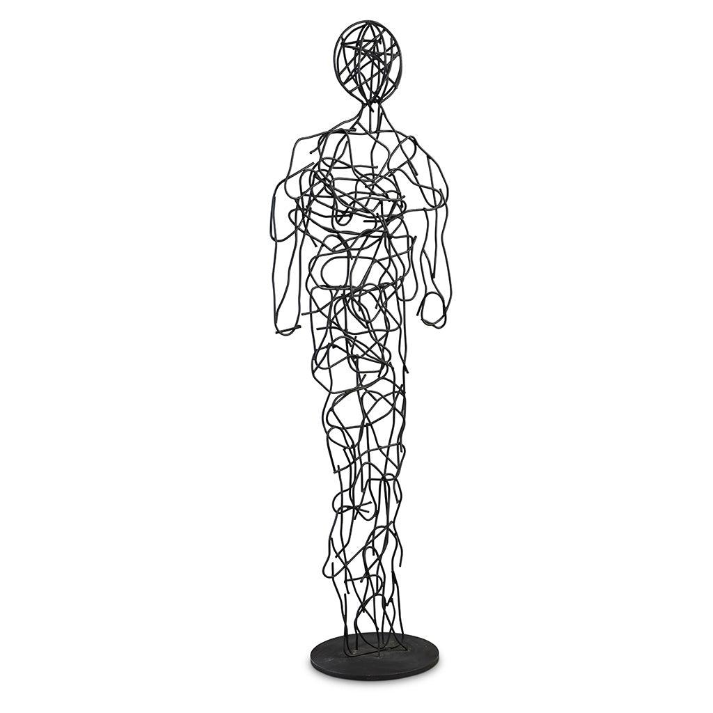 64" Mister Metal Black Sculpture