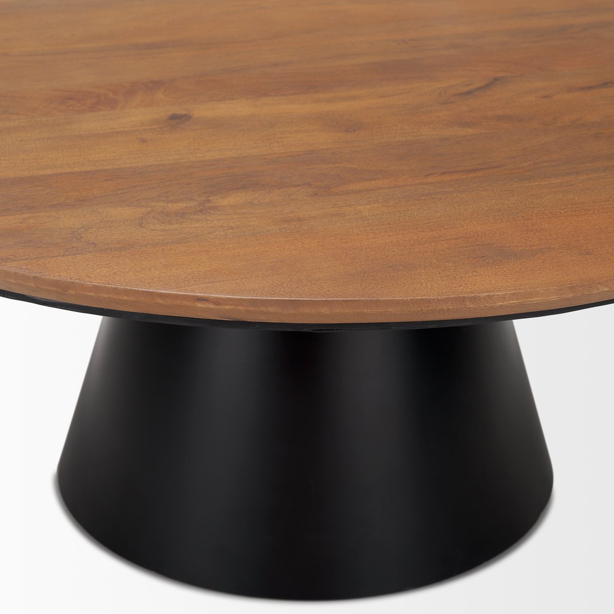 Mercana Mitchell Wood Top Round Coffee Table