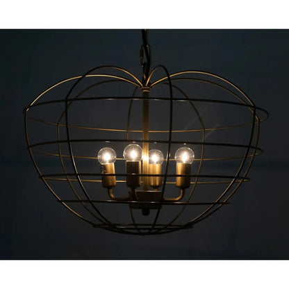 Mo Metal Pendant With Brass Finish