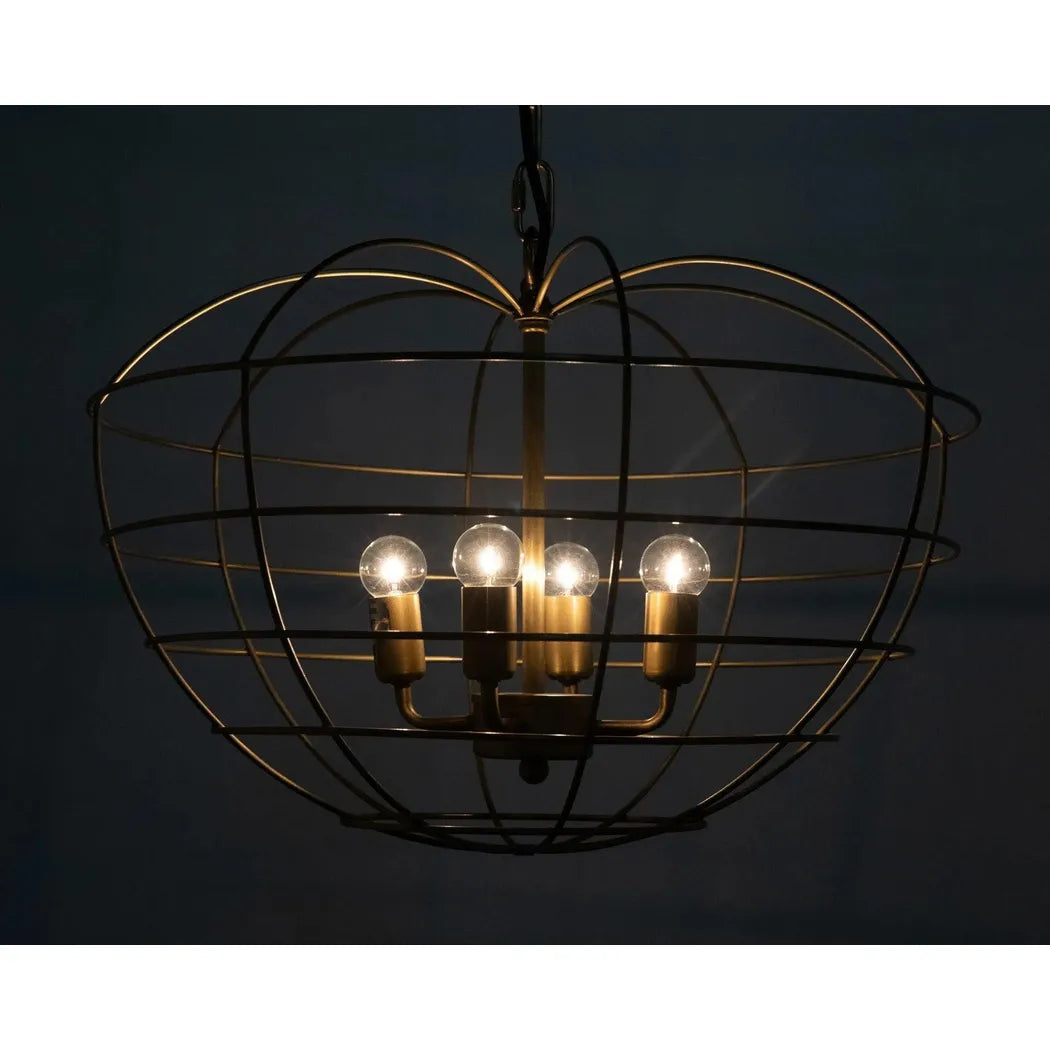 Mo Metal Pendant With Brass Finish