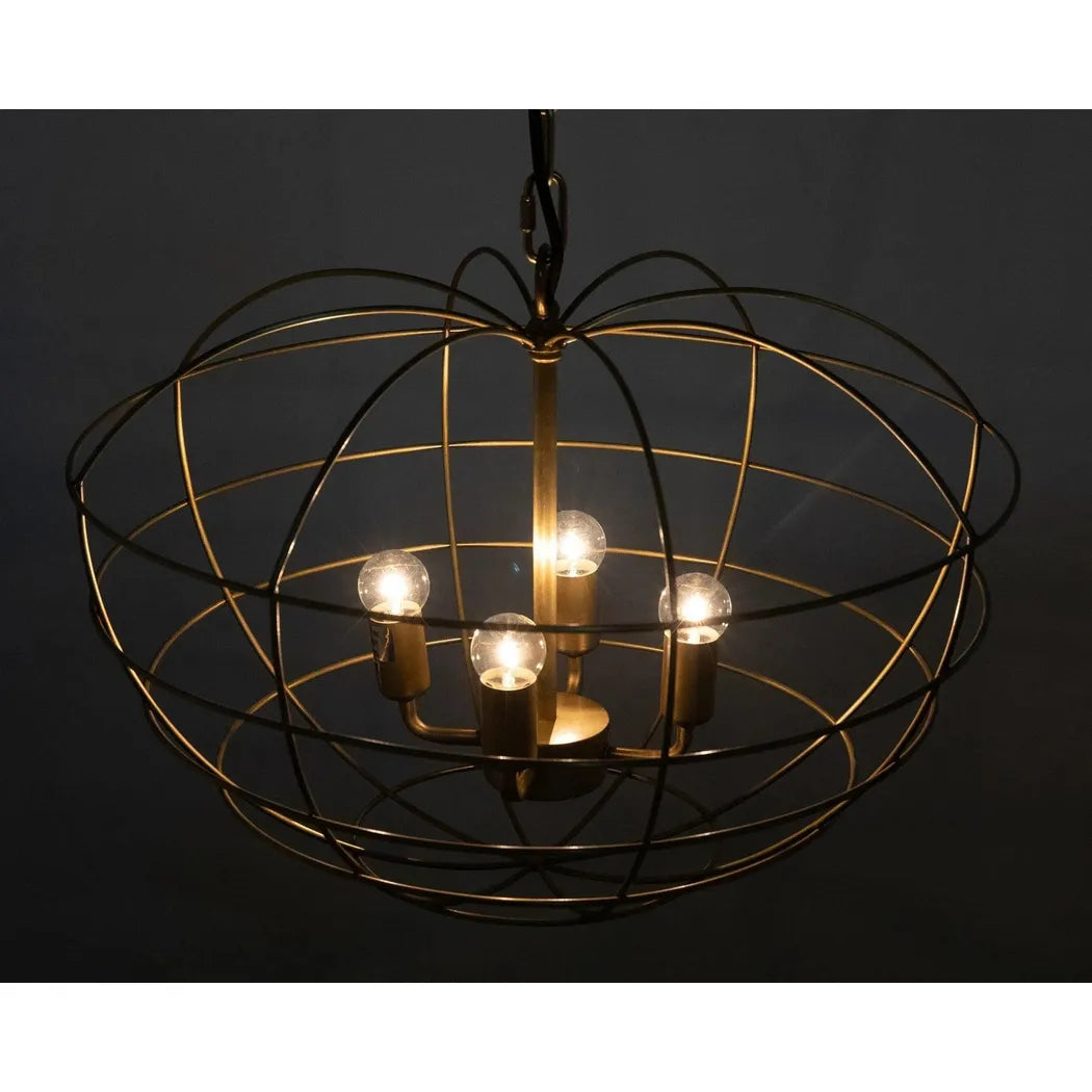 Mo Metal Pendant With Brass Finish