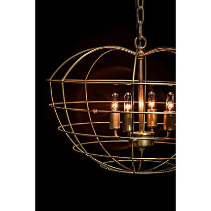 Mo Metal Pendant With Brass Finish