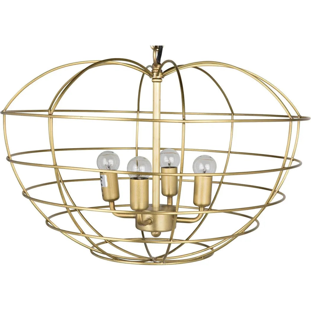 Mo Metal Pendant With Brass Finish