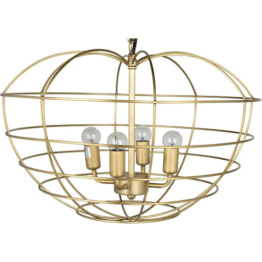 Noir Mo Metal Pendant With Brass Finish